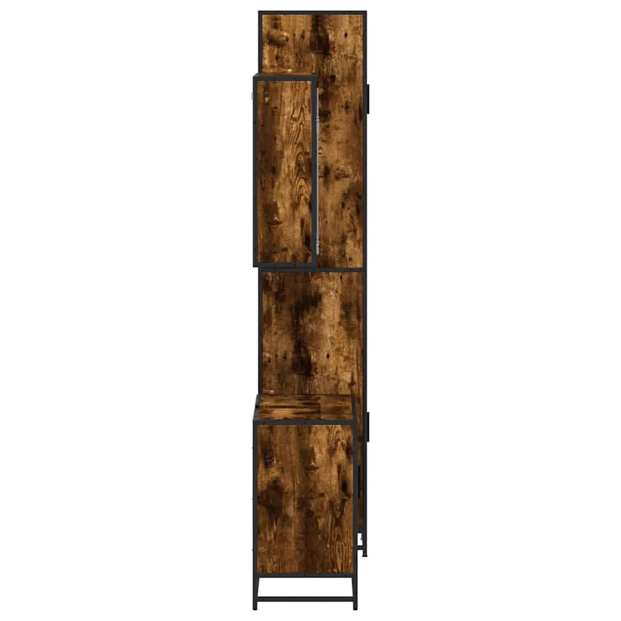 Ensemble de meubles de salle de bain 3 pcs Chêne fumé - 6