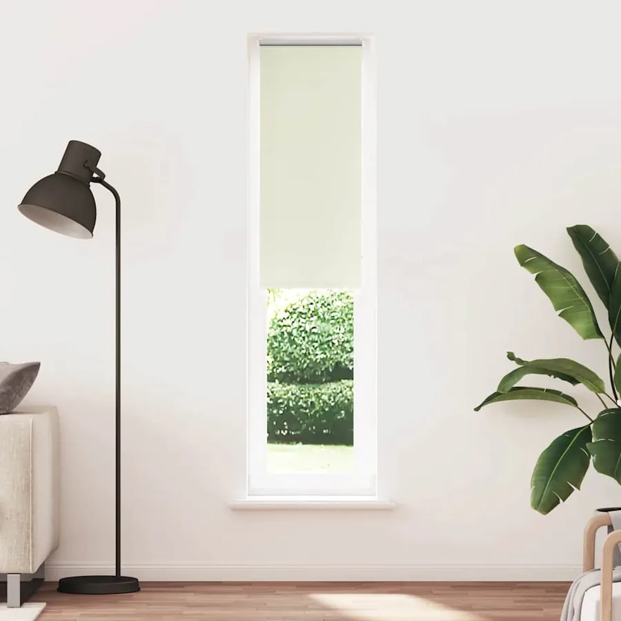 Store enrouleur occultant blanc cassé 40x230cm largeur du tissu - 2