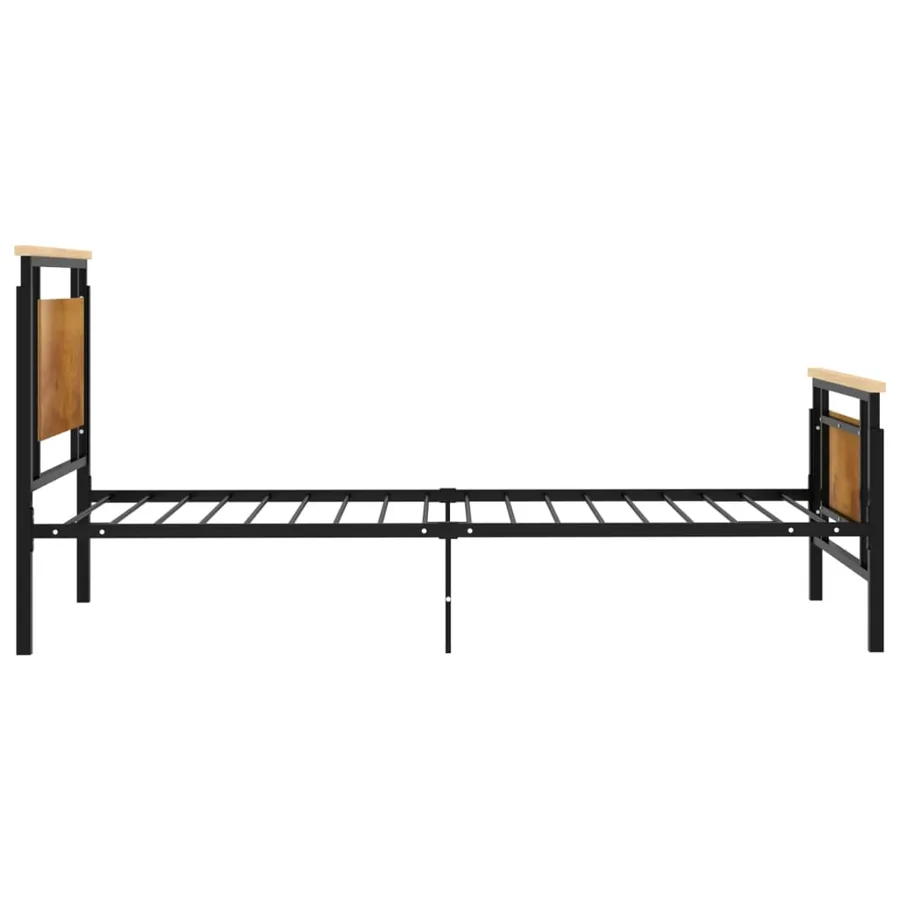Cadre de lit sans matelas métal 90x200 cm - 4