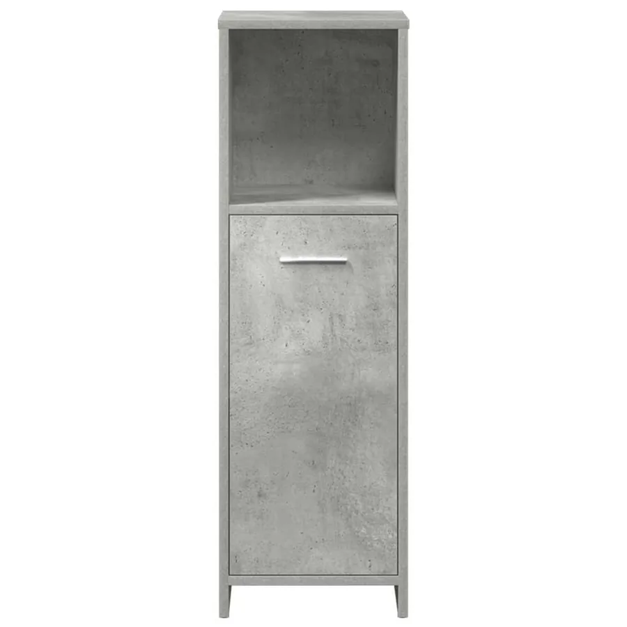 Ensemble de meubles de salle de bain 3 pcs gris béton - 5