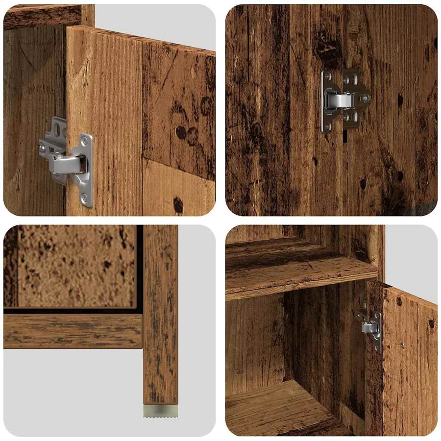 Ensemble de meubles salle de bain 3 pcs bois d'ingénierie - 9