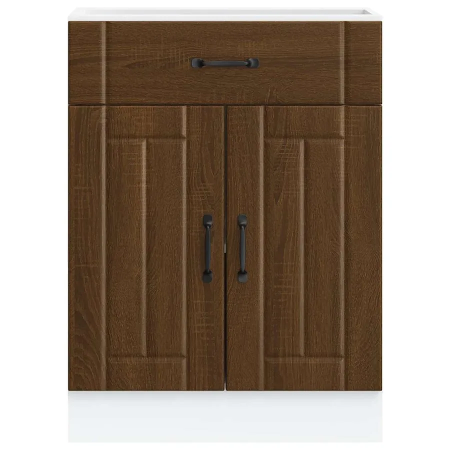 Armoire de cuisine Lucca chêne marron bois ingénierie - 4