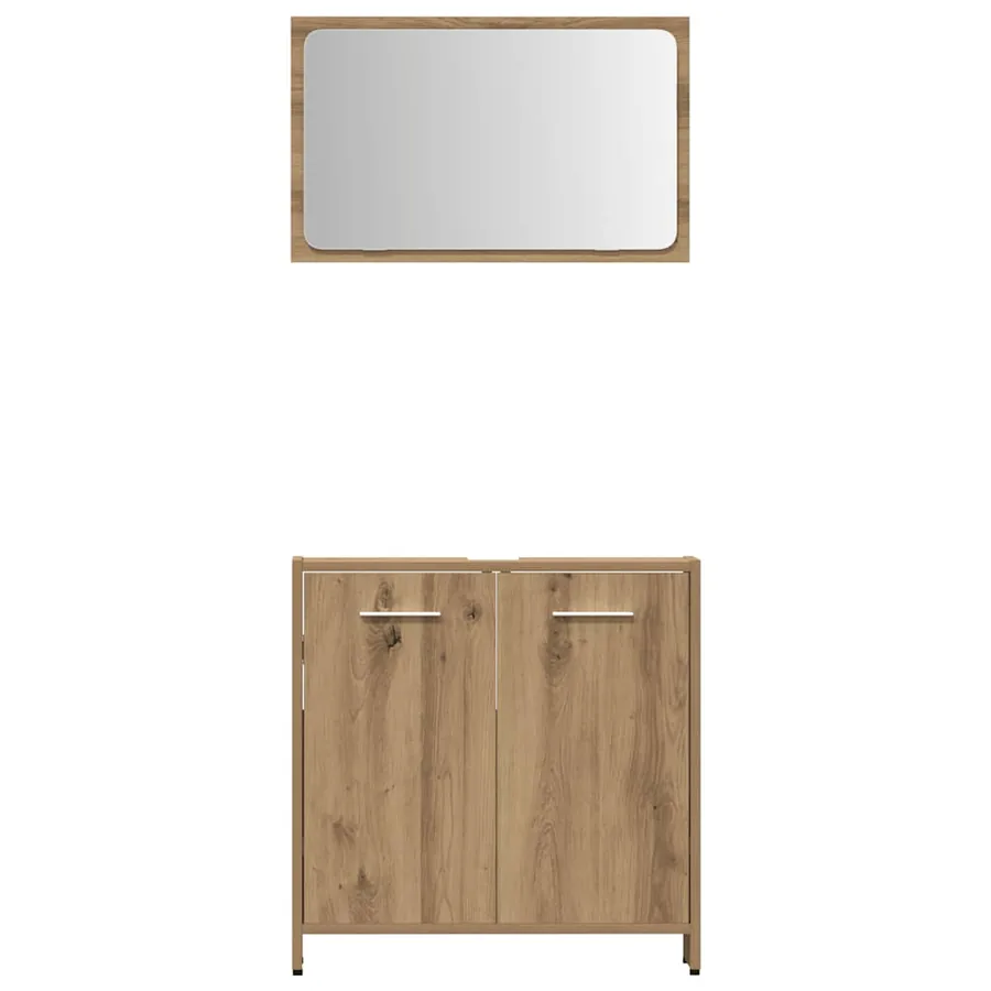 Ensemble de meubles salle de bain 4 pcs bois d'ingénierie - 8