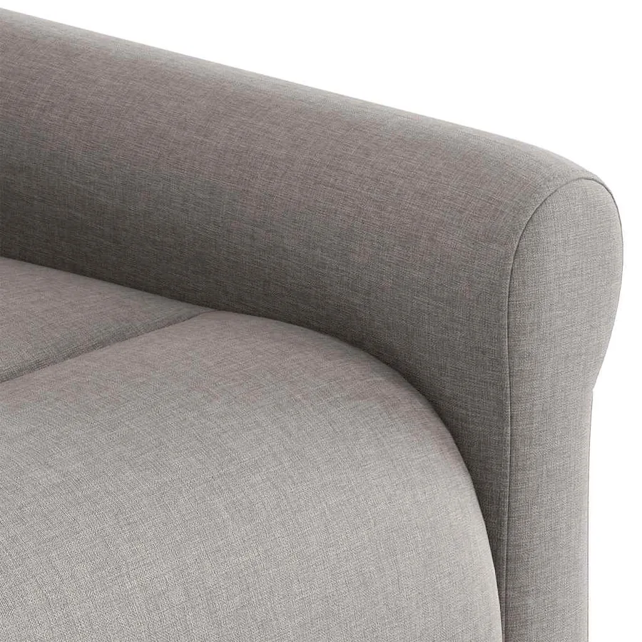Fauteuil de massage inclinable électrique Taupe Tissu - 13