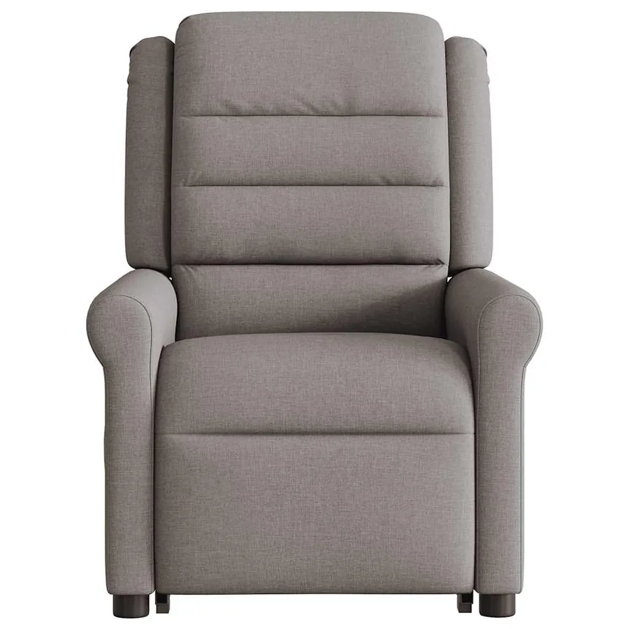 Fauteuil inclinable de massage électrique Taupe Tissu - 5