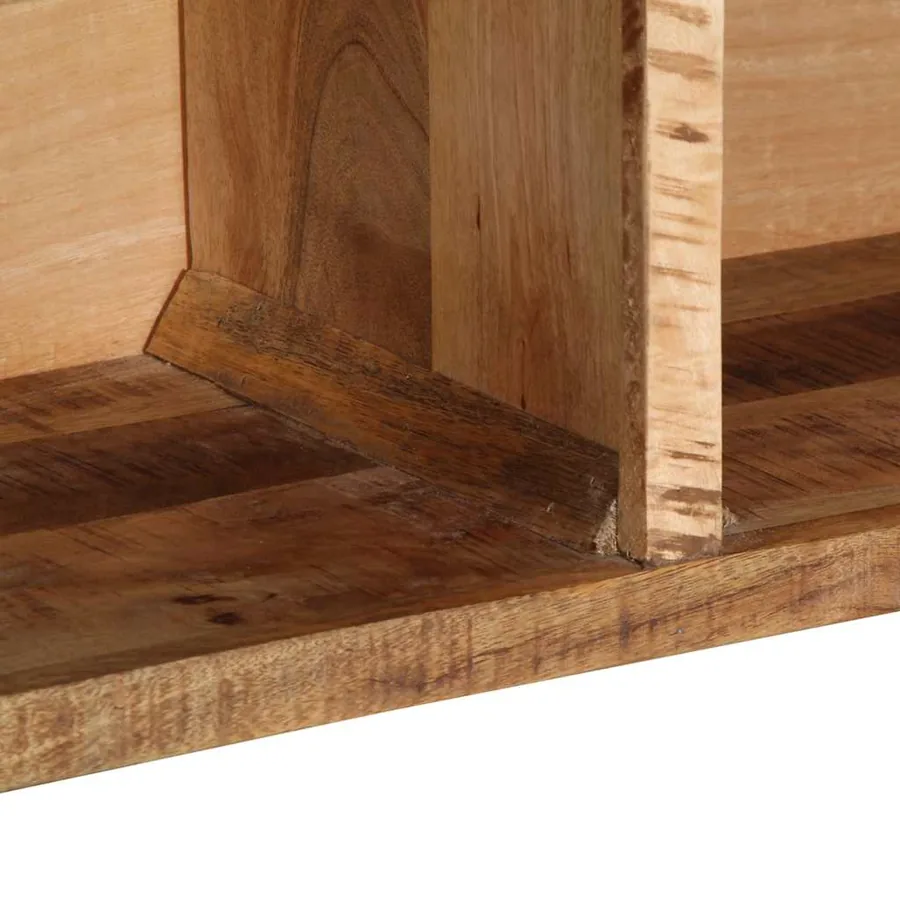Meuble TV 80x30x25 cm bois massif de manguier brut - 6