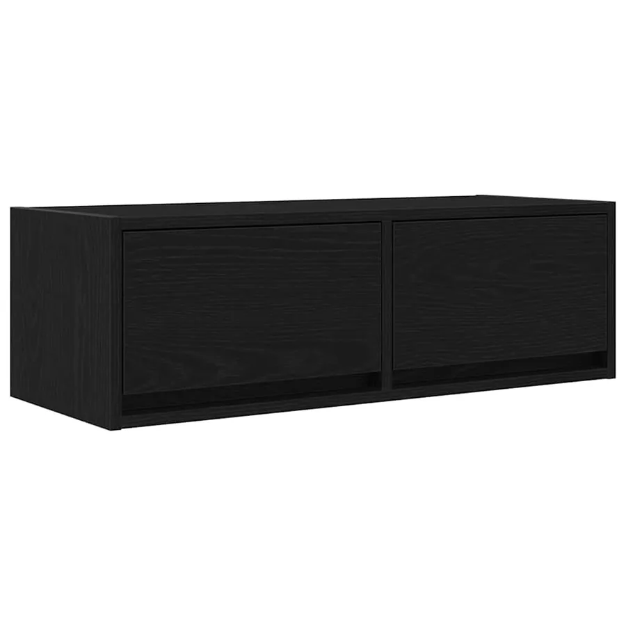 Meuble TV 2 pcs chêne noir 80x31x25,5 cm bois d'ingénierie - 5