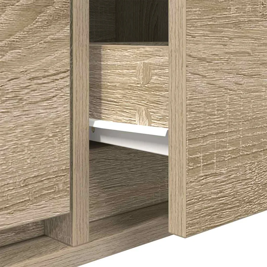 Meubles TV 2 pcs chêne sonoma 80x31x25,5 cm bois d'ingénierie - 11