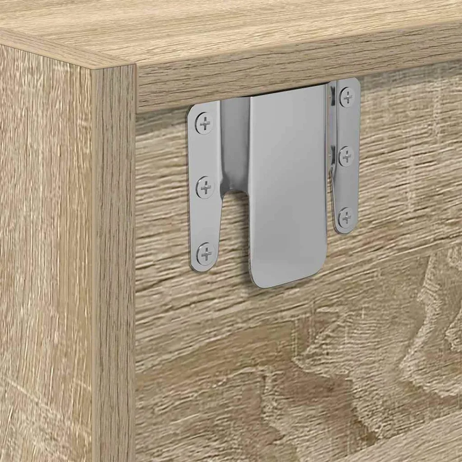 Meubles TV 2 pcs chêne sonoma 80x31x25,5 cm bois d'ingénierie - 8