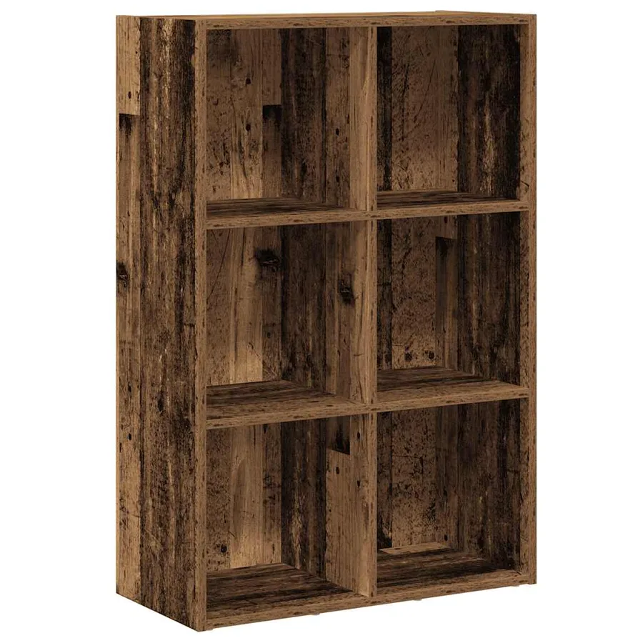 Bibliothèque/Buffet vieux bois 66x30x98 cm bois d'ingénierie - 2