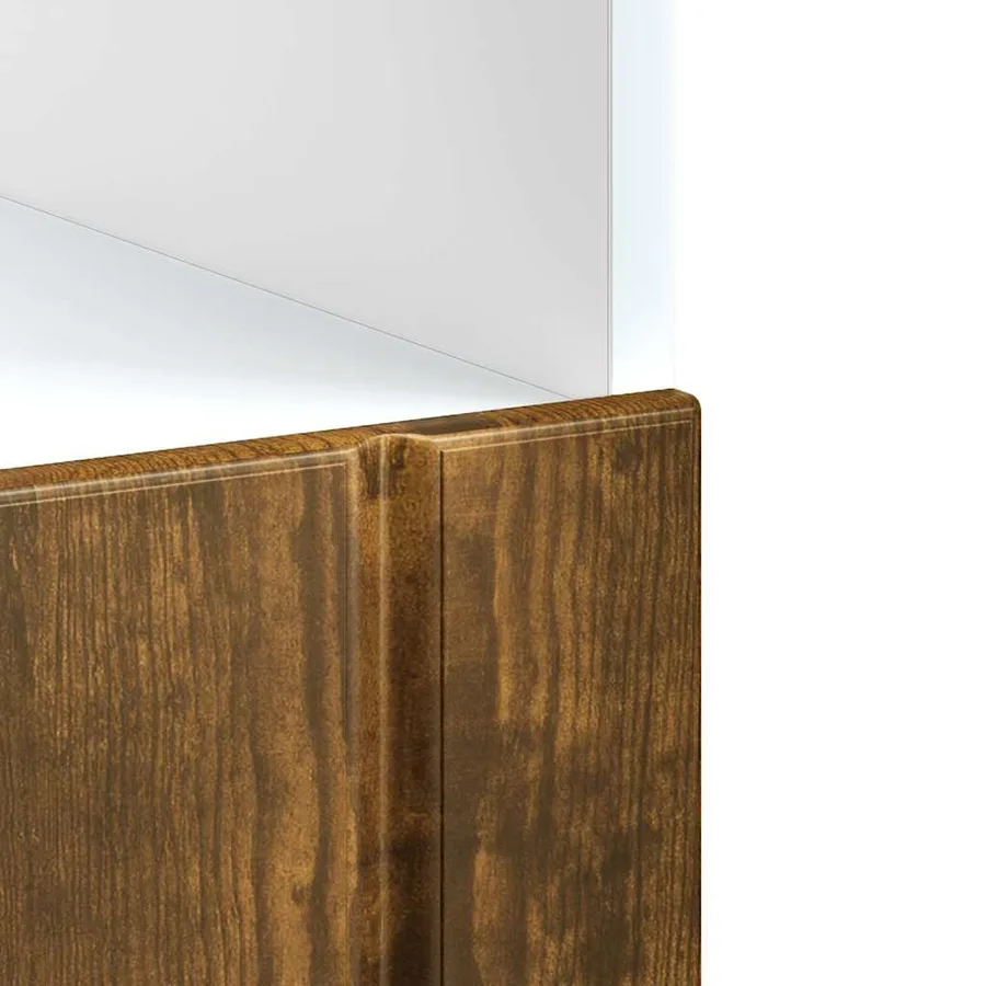 Armoire de four Lucca chêne fumé bois d'ingénierie - 8