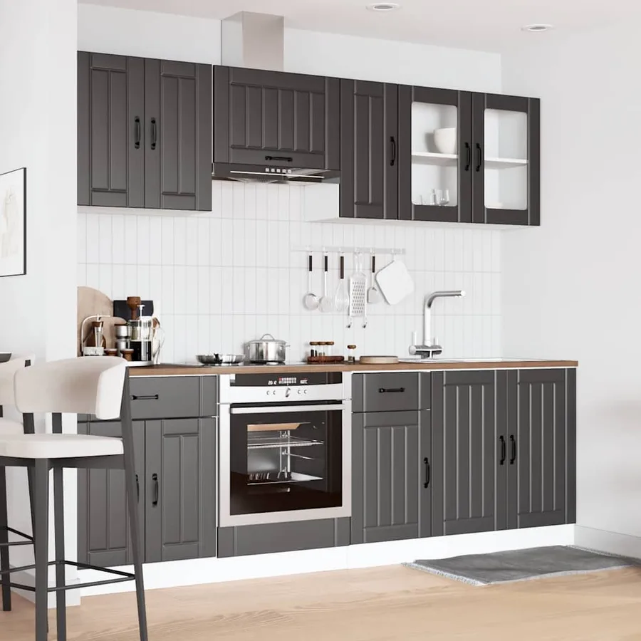 Ensemble d'armoires de cuisine 8 pcs Kalmar bois d'ingénierie - 3