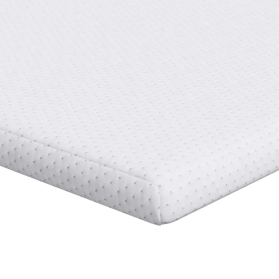 Surmatelas Blanc 140 x 200 cm Tissu Jacquard - 2