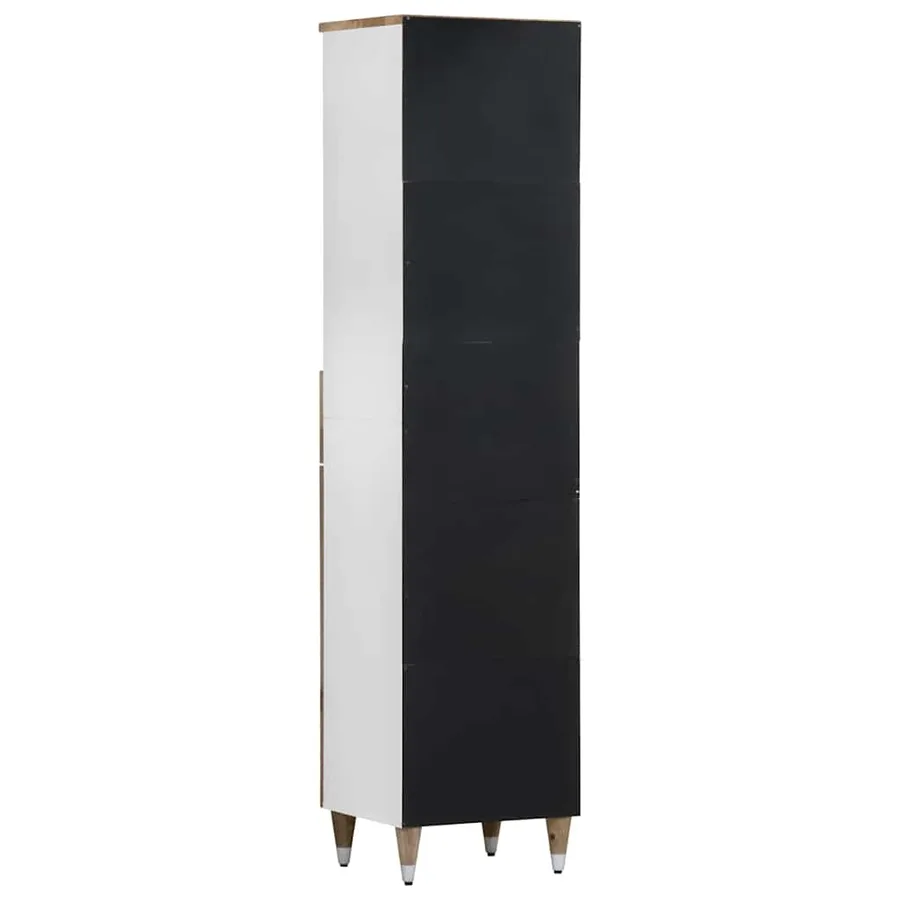 Armoire de salle de bain 38x33,5x160 cm bois massif de manguier - 5
