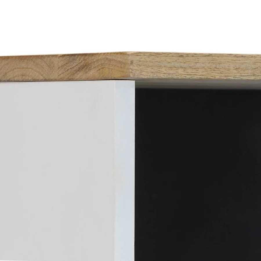 Armoire de salle de bain 38x33,5x160 cm bois massif de manguier - 7