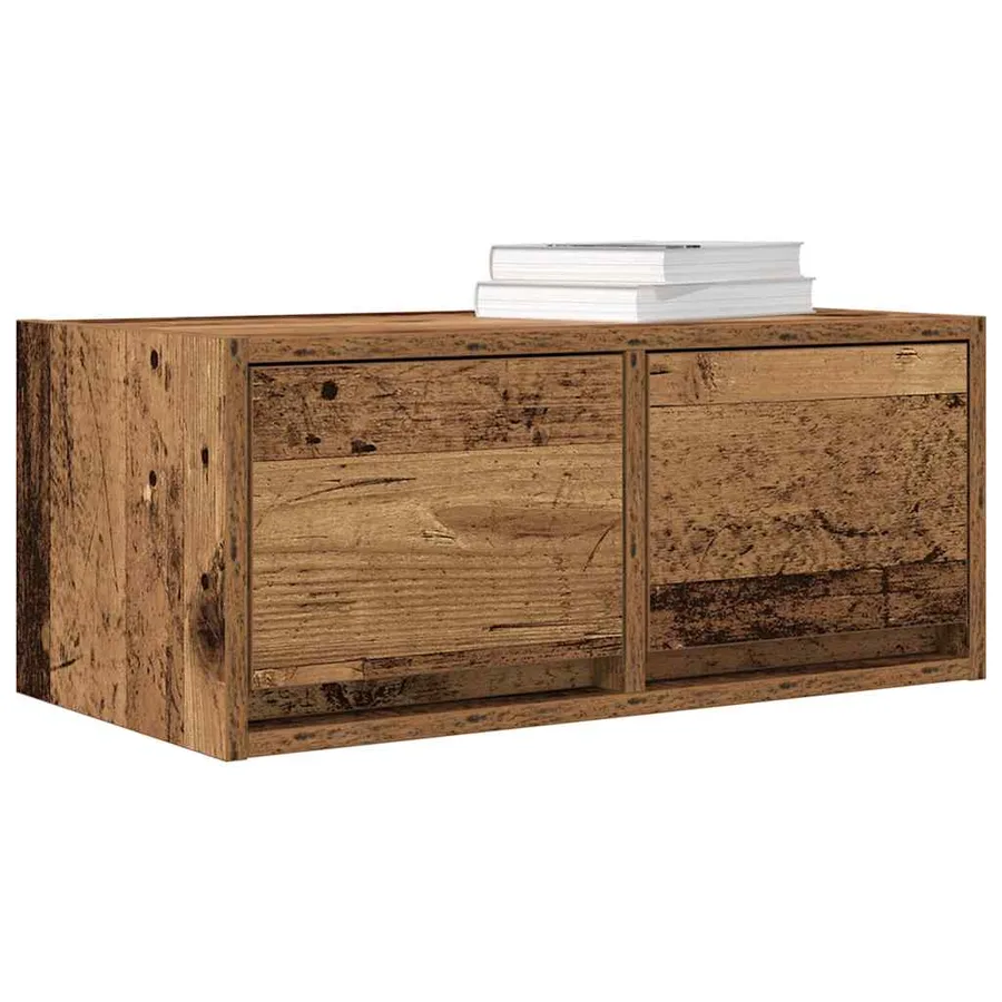 Meubles TV 2 pcs vieux bois 60x31x25,5 cm bois d'ingénierie - 12