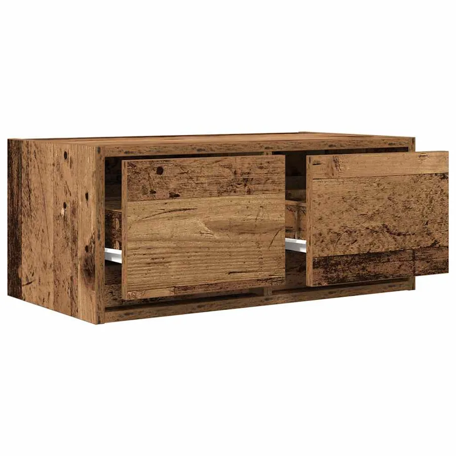 Meubles TV 2 pcs vieux bois 60x31x25,5 cm bois d'ingénierie - 4