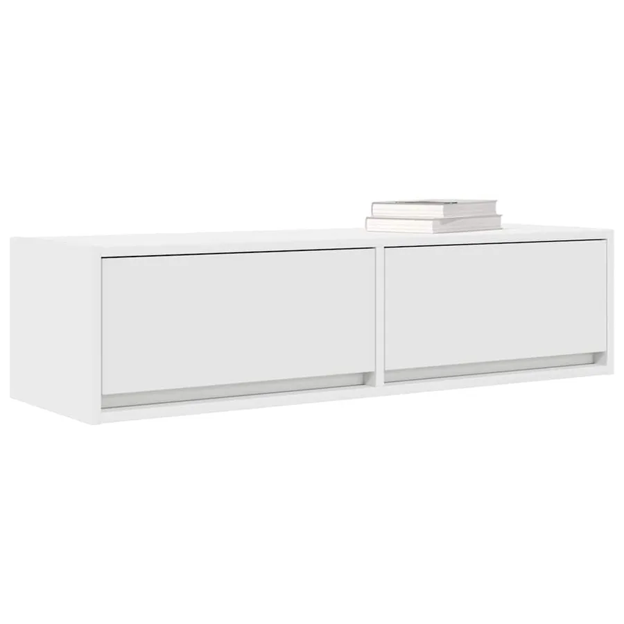 Meuble TV Blanc 100 x 31 x 25,5 cm Bois d'ingénierie - 3
