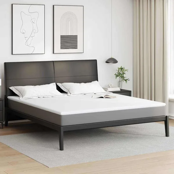 Surmatelas en mousse à mémoire 180 x 200 cm Thick Doux Blanc