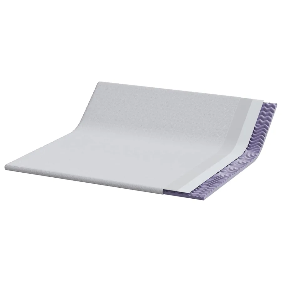 Surmatelas Blanc 180 x 200 cm Tissu Jacquard - 4