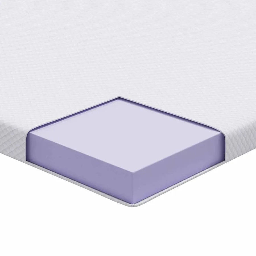 Surmatelas en mousse à mémoire 80 x 200 cm Thick Doux Blanc - 10
