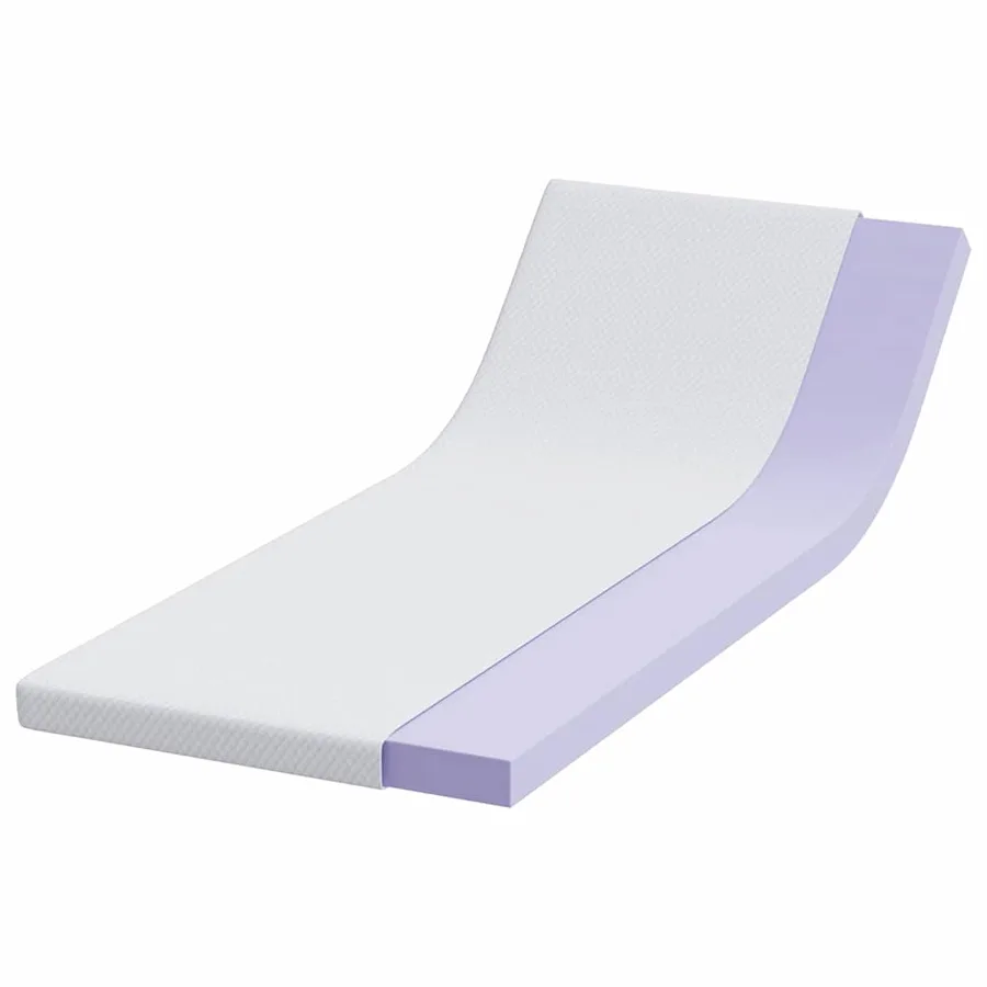 Surmatelas en mousse à mémoire 80 x 200 cm Thick Doux Blanc - 3