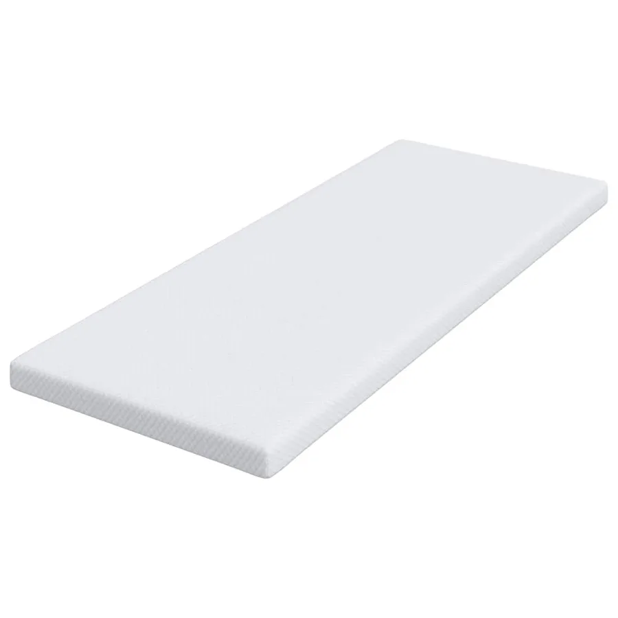 Surmatelas en mousse à mémoire 80 x 200 cm Thick Doux Blanc - 4