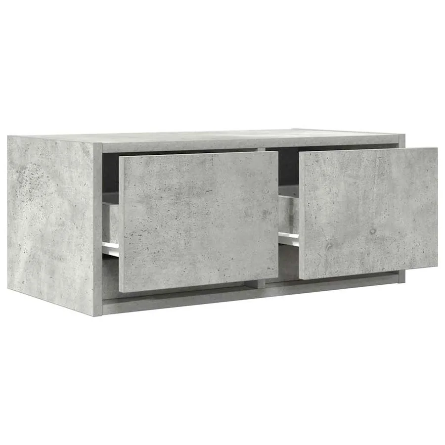 Meuble TV gris béton 60x31x25,5 cm bois d'ingénierie - 4