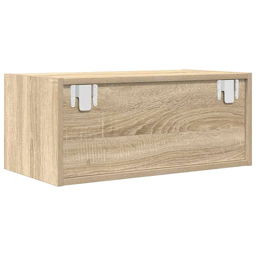 Meuble TV chêne sonoma 60x31x25,5 cm bois d'ingénierie - 6