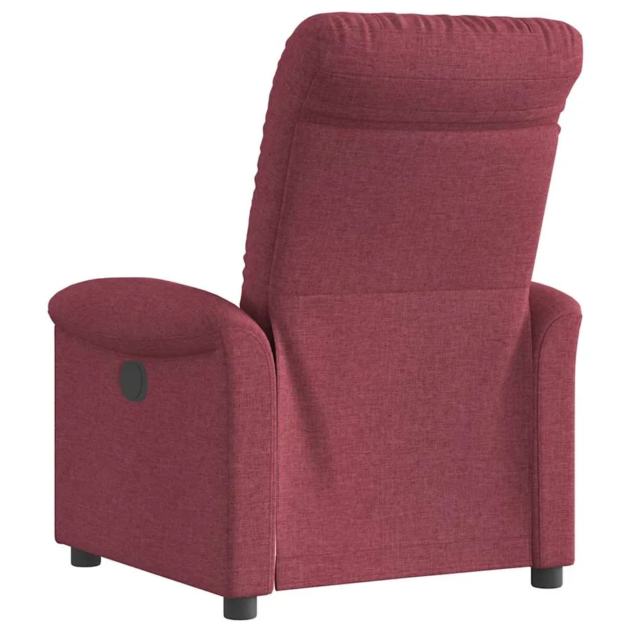 Fauteuil inclinable électrique Rouge bordeaux Tissu - 7