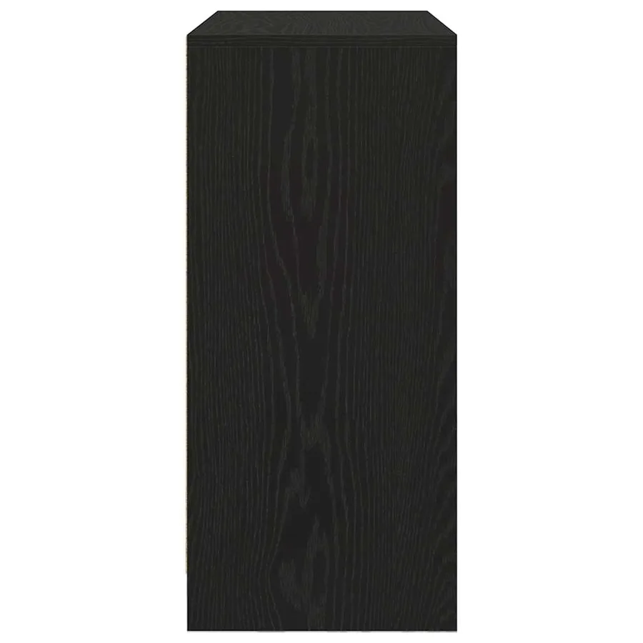 Buffet avec tiroirs et portes chêne noir 70,5x34x74,5 cm - 7