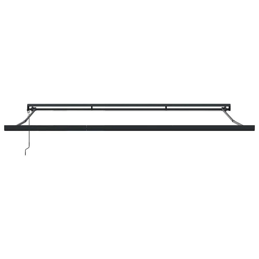 Auvent rétractable anthracite et blanc 4,5x3 m tissu/aluminium - 7