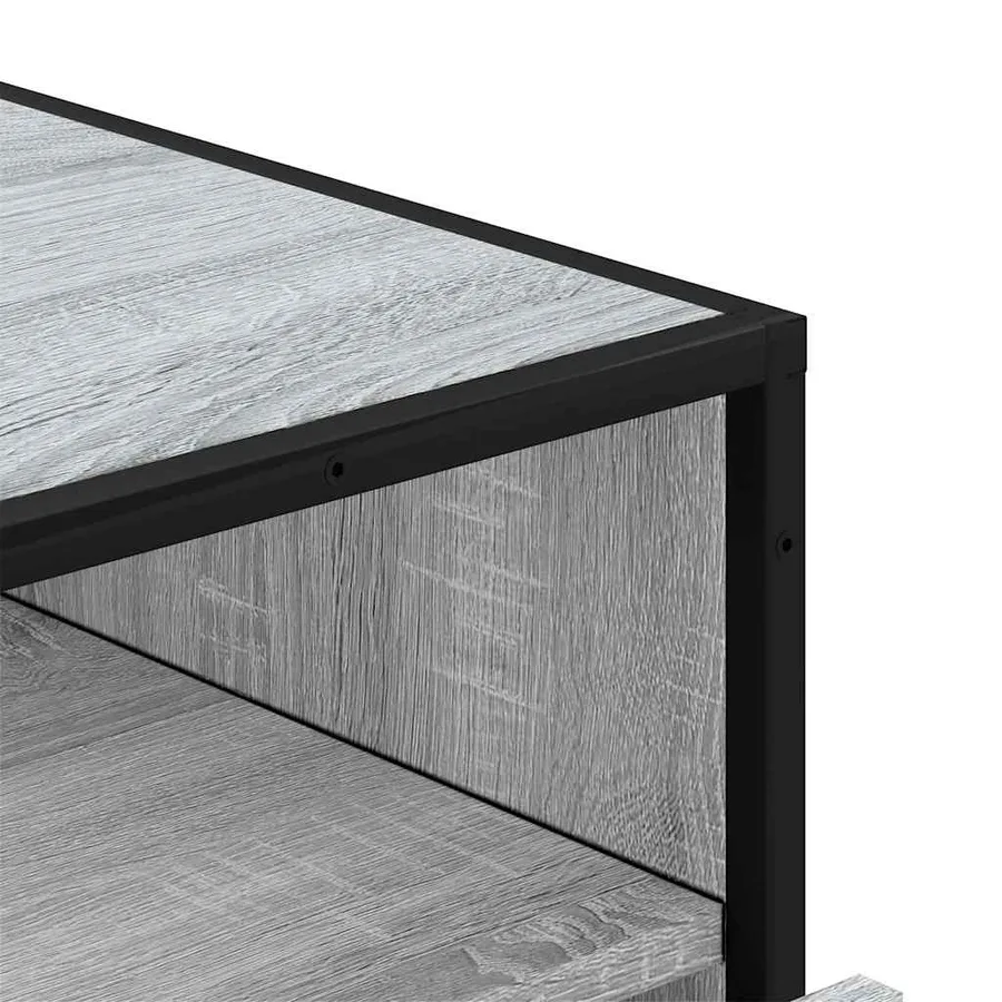Commode sonoma gris 70x41x70 cm bois d'ingénierie - 8