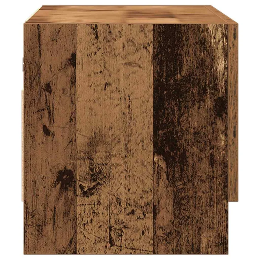 Garde-robe vieux bois 70x32,5x35 cm bois d'ingénierie - 6