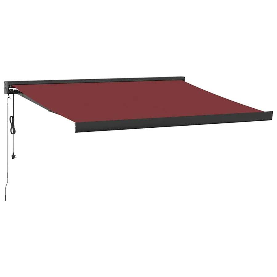 Auvent rétractable automatique bordeaux 350x250 cm - 2