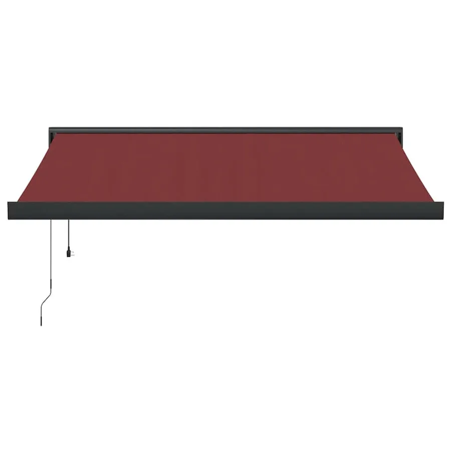 Auvent rétractable automatique bordeaux 350x250 cm - 3