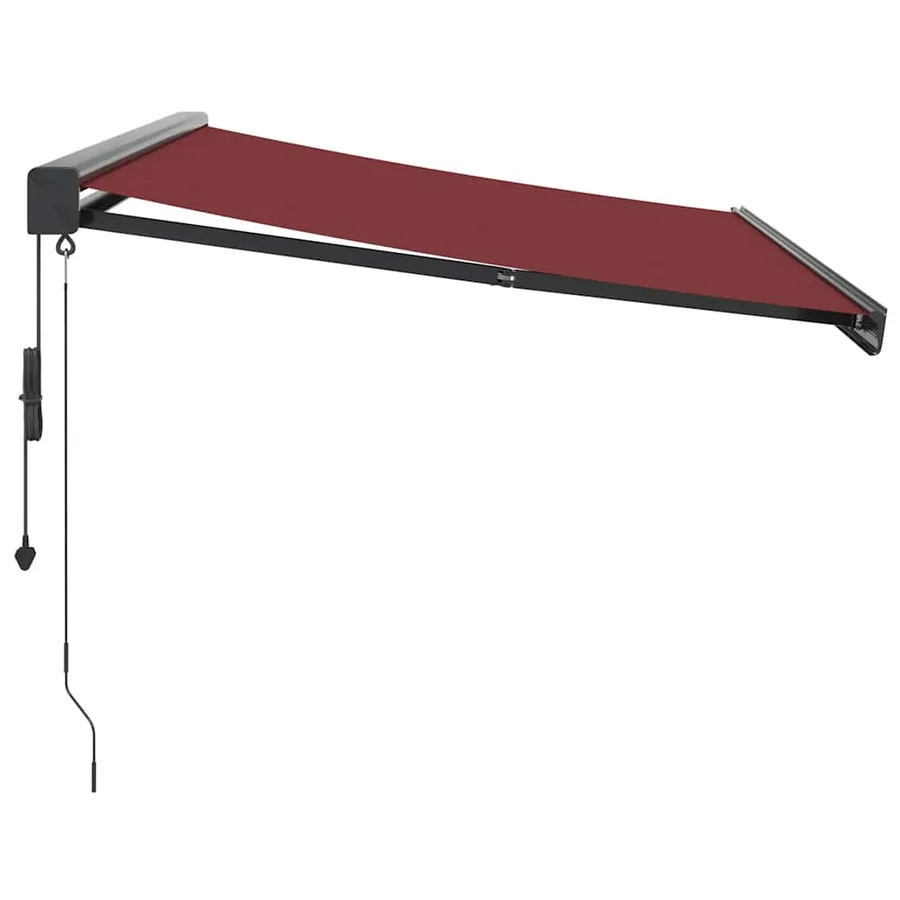 Auvent rétractable automatique bordeaux 350x250 cm - 4
