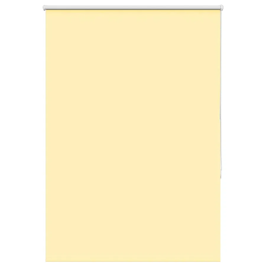 Store enrouleur occultant jaune largeur du tissu 100,7 cm