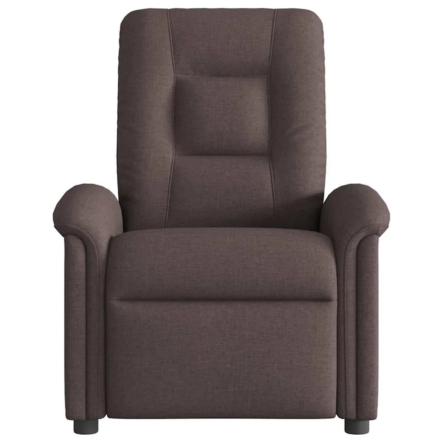 Fauteuil inclinable Marron foncé Tissu - 3
