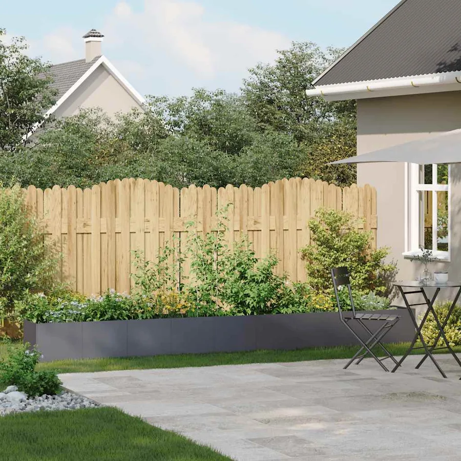 Jardinière anthracite 360x40x40 cm acier laminé à froid - 3
