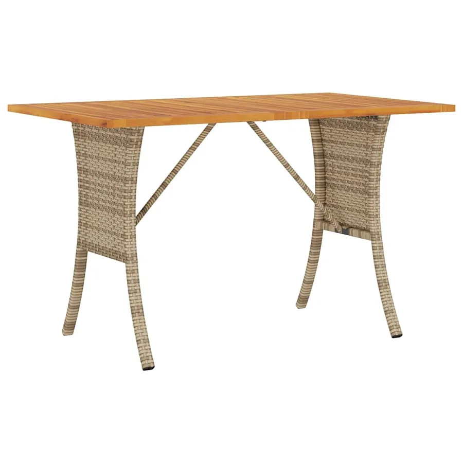 Canapé de jardin 3 places coussins table beige résine tressée - 7