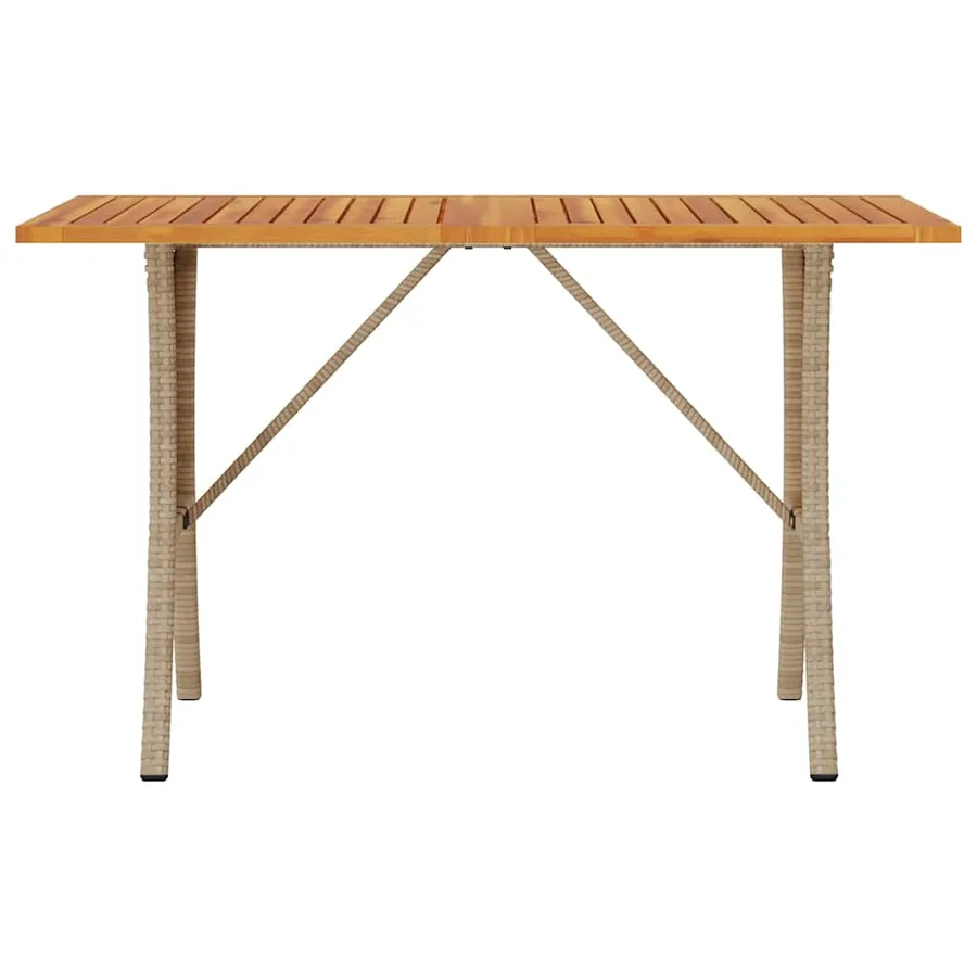 Canapé de jardin 3 places coussins table beige résine tressée - 8