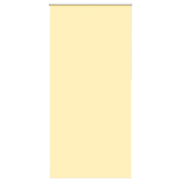 Store enrouleur occultant jaune largeur du tissu 110,7 cm