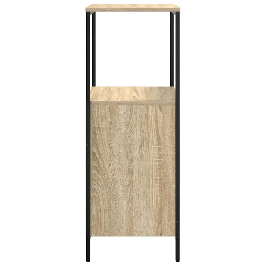 Meuble de salle de bain avec étagères chêne sonoma 36x35x95 cm - 7