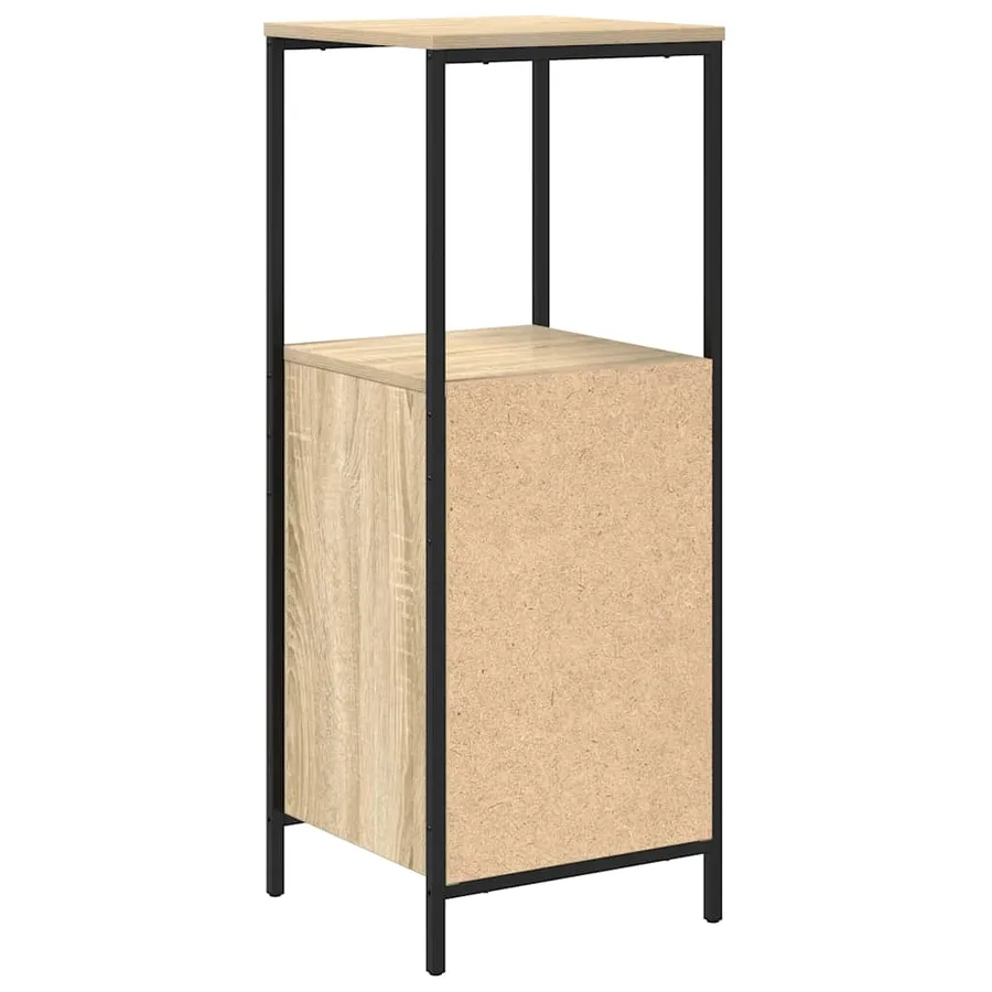 Meuble de salle de bain avec étagères chêne sonoma 36x35x95 cm - 8