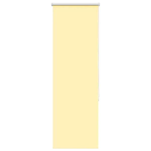 Store enrouleur occultant jaune largeur du tissu 35,7 cm