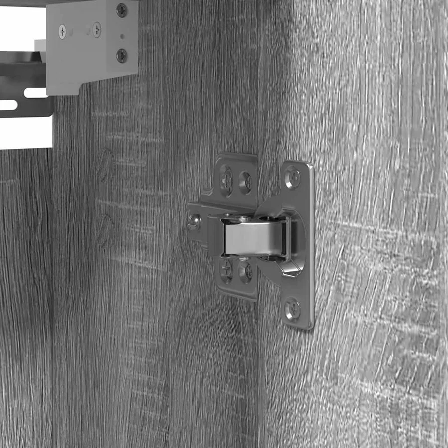 Armoire murale de salle de bain miroir sonoma gris 50x21x60 cm - 13