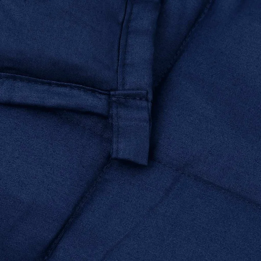 Couverture lestée Bleu 200x200 cm 9 kg Tissu - 5