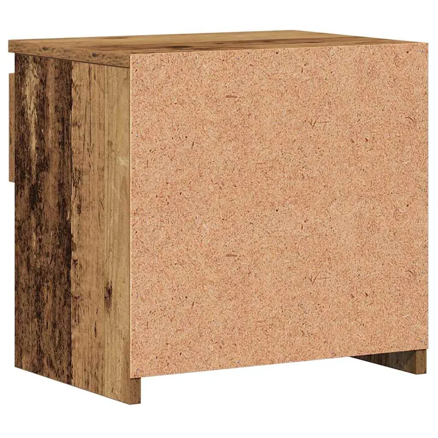 Table de chevet vieux bois 40x30x39 cm bois d'ingénierie - 5