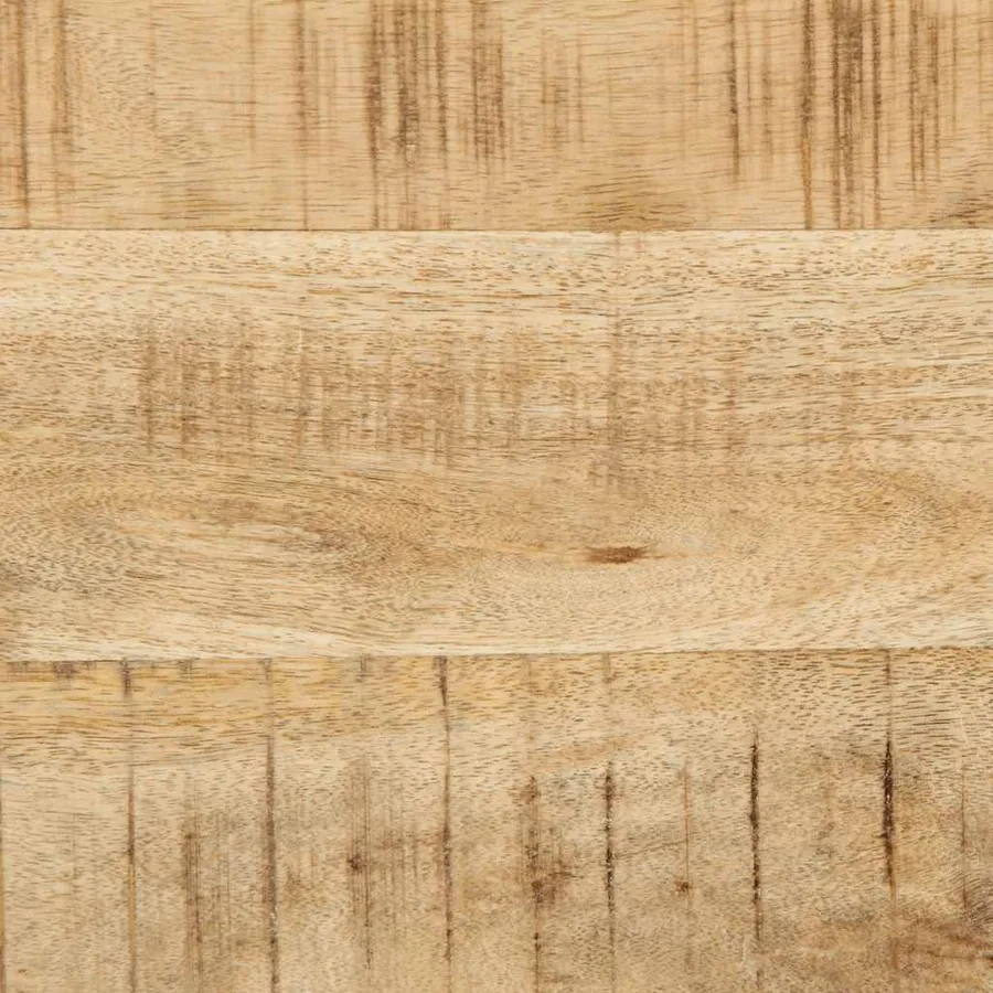 Meuble TV mural 100x32x25 cm bois massif manguier brut - 9